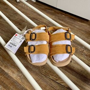 Zara Leather Toddler Sandals